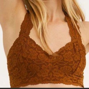 NWT FP Galloon Racerback Bralette in Copper Tan